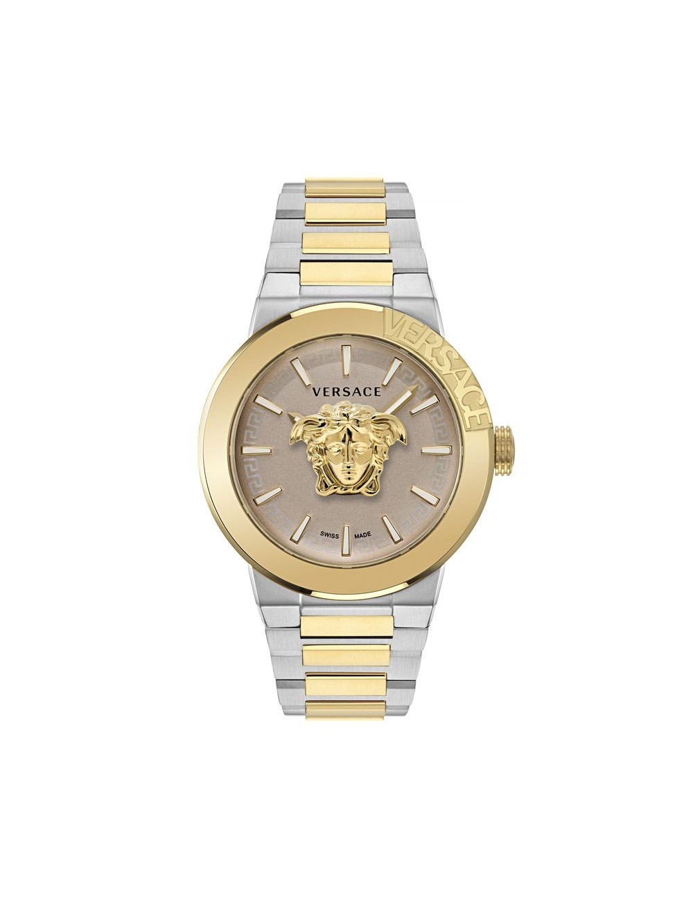 Versace Gold Stainless Steel Dress Watch