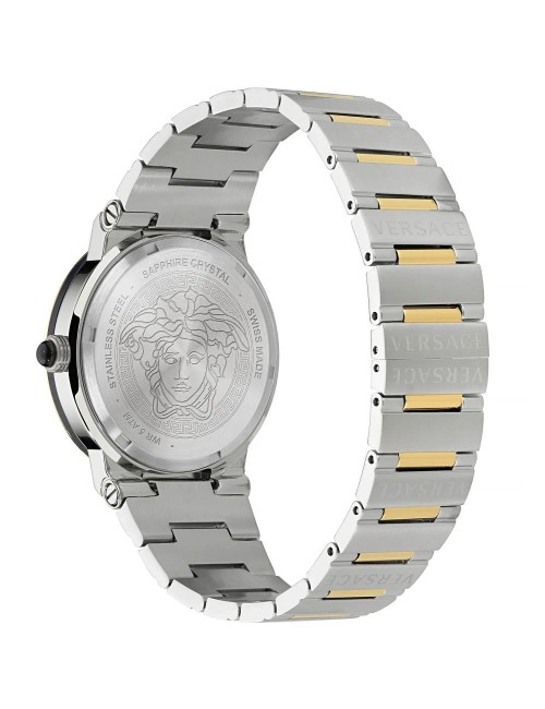 Versace Gray Stainless Steel Dress Watch