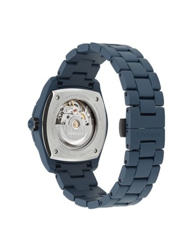 Versace Blue Ceramic Dress Watch