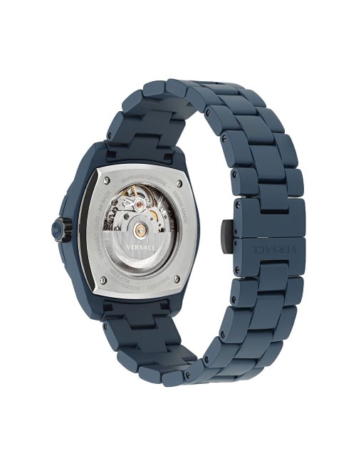 Versace Blue Ceramic Dress Watch