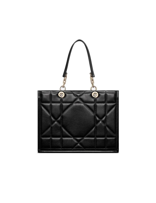 Sac tote Dior cuir noir – Élégance luxe iconique et rare