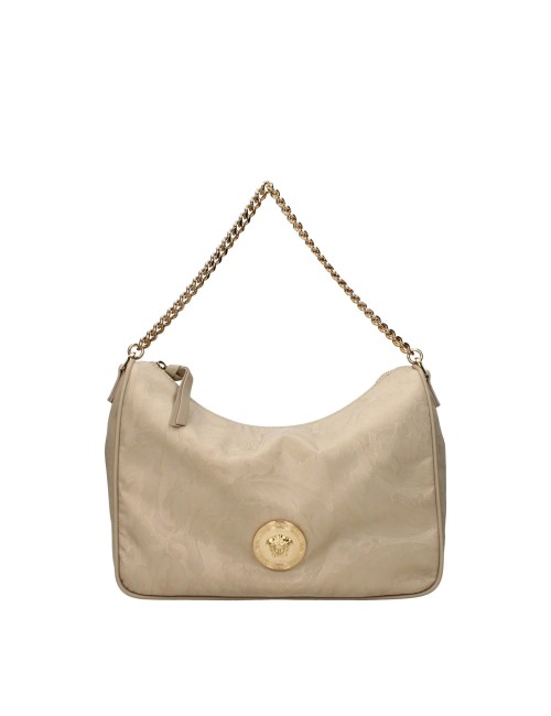 Sac Cabas Versace La Medusa Beige en Toile et Cuir | Paloma Private Club