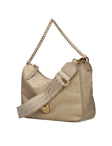 Sac Cabas Versace La Medusa Beige en Toile et Cuir | Paloma Private Club