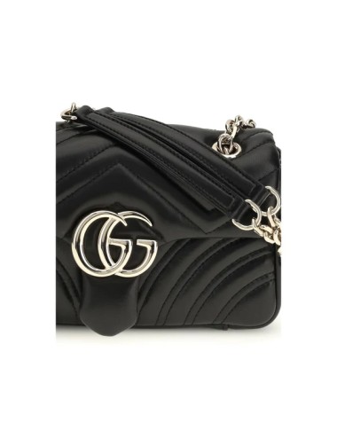 Gucci GG Marmont Noir en Cuir – Élégance Sensuelle & Luxe Intemporel