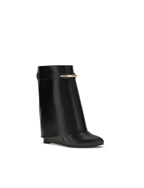 Bottines Shark Cuir de Veau Noir — Givenchy SS26