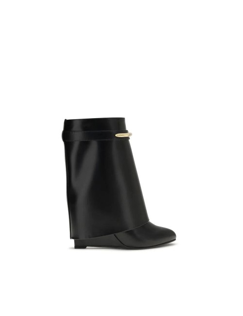Bottines Shark Cuir de Veau Noir — Givenchy SS26