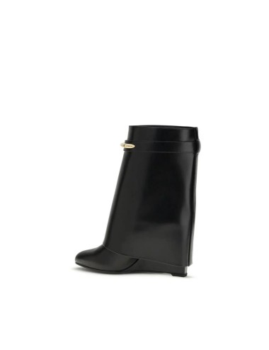 Givenchy Bottines Shark Noires – Cuir de Veau SS26 | Chaussures Luxe