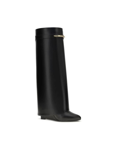 Givenchy – Boots Shark Cuir Veau Noir | Bottes Luxe Femme
