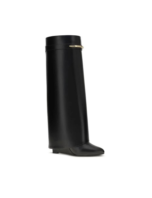 Givenchy – Boots Shark Cuir Veau Noir | Bottes Luxe Femme