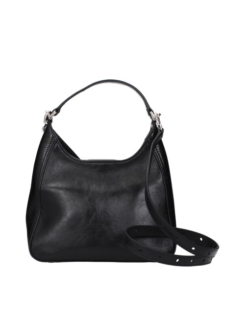 Balenciaga – Sac Hobo Cuir Noir Fermoir BB