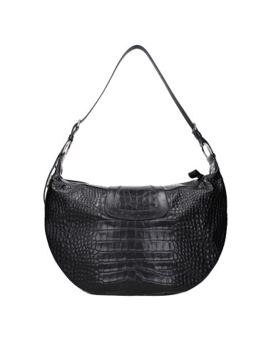 Balenciaga Essex Hobo Noir Cuir Croco – Zip & Bouton