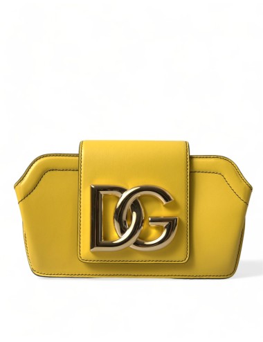 Sac Dolce & Gabbana DG Logo cuir jaune femme luxe