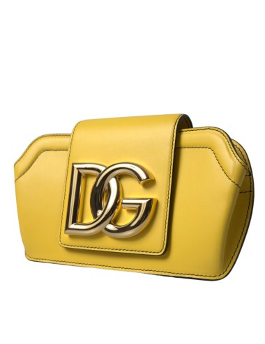 Sac Dolce & Gabbana DG Logo cuir jaune femme luxe