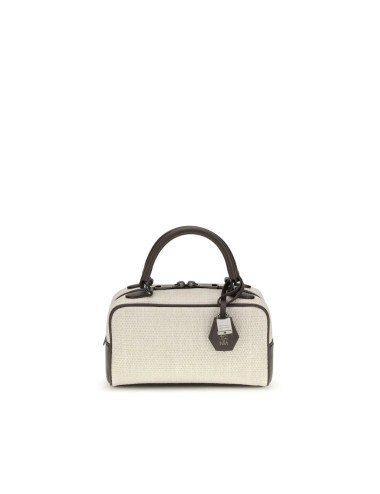 Sac à main Brunello Cucinelli gris en polyamide