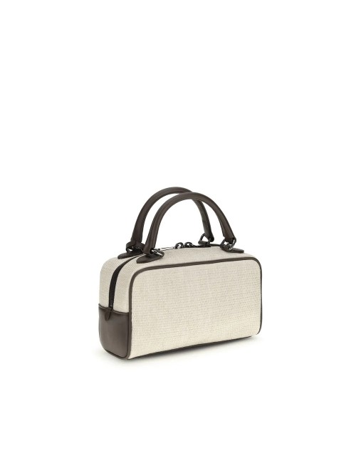Sac à main Brunello Cucinelli gris en polyamide