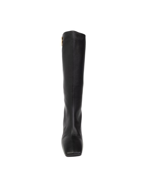 Bottes Dolce & Gabbana en cuir noir à talon haut femme