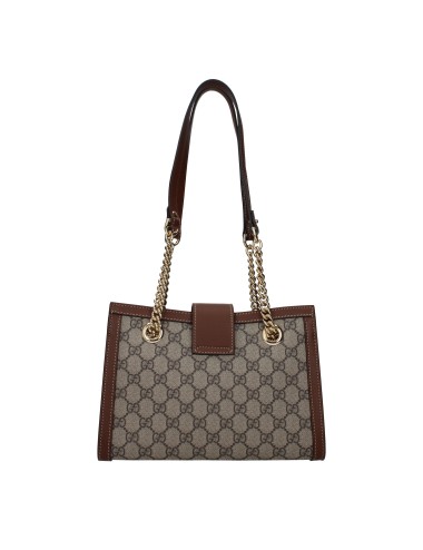 Sac Gucci Padlock beige femme en toile et cuir luxe
