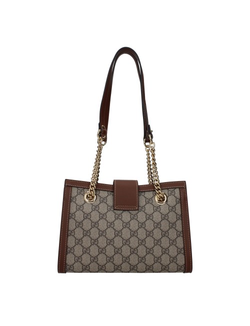 Sac Gucci Padlock beige femme en toile et cuir luxe