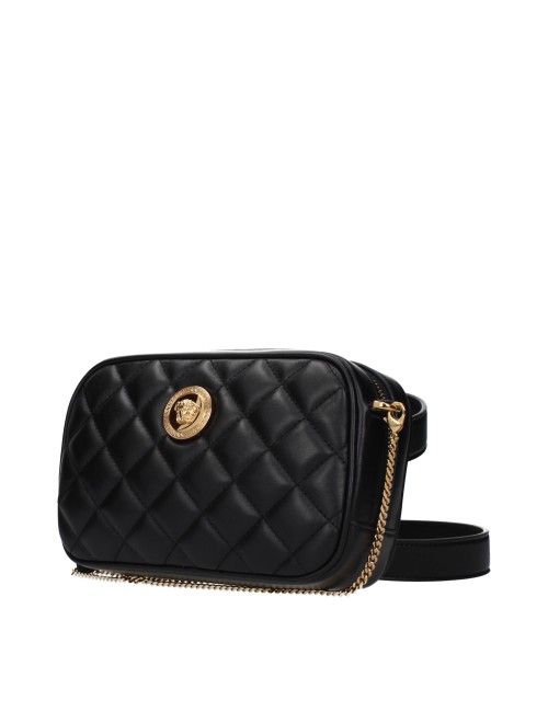Sac Versace noir matelassé Medusa – Mini sac luxe femme