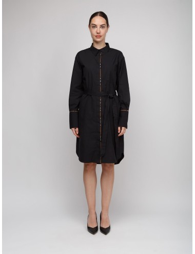Robe Chemise Burberry Ivery Ceinturée Coton Femme Luxe