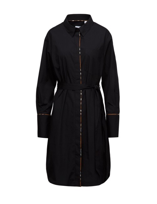 Robe Chemise Burberry Ivery Ceinturée Coton Femme Luxe
