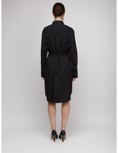 Robe Chemise Burberry Ivery Ceinturée Coton Femme Luxe