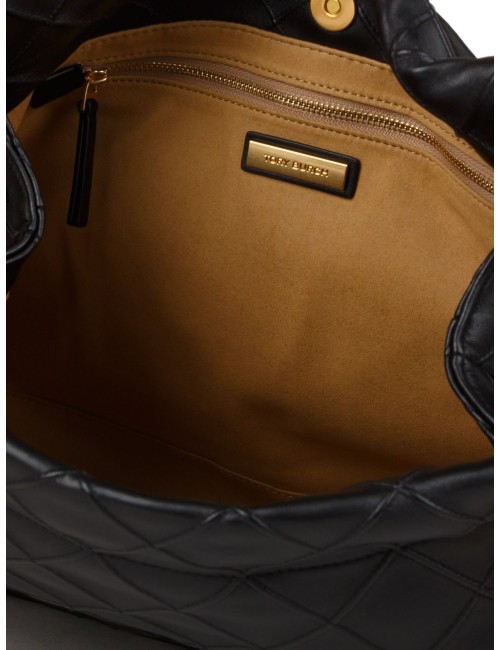 Sac Hobo Tory Burch Fleming Noir Cuir Femme Luxe