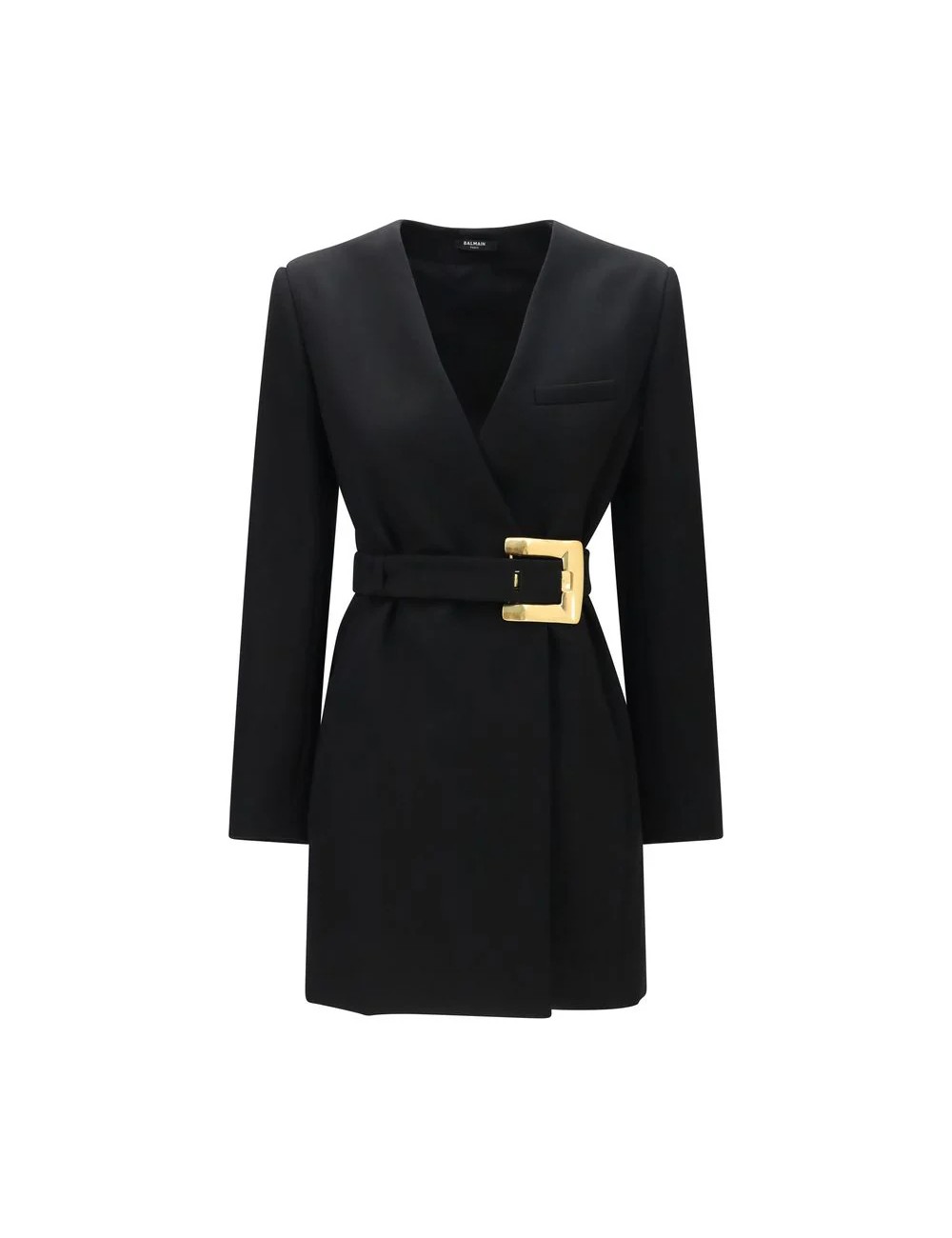Balmain Black Wool Blazer – veste luxe femme tailoring parisien