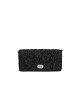 Sac Miu Miu Crystal Cloqué Noir Cuir Nappa Femme