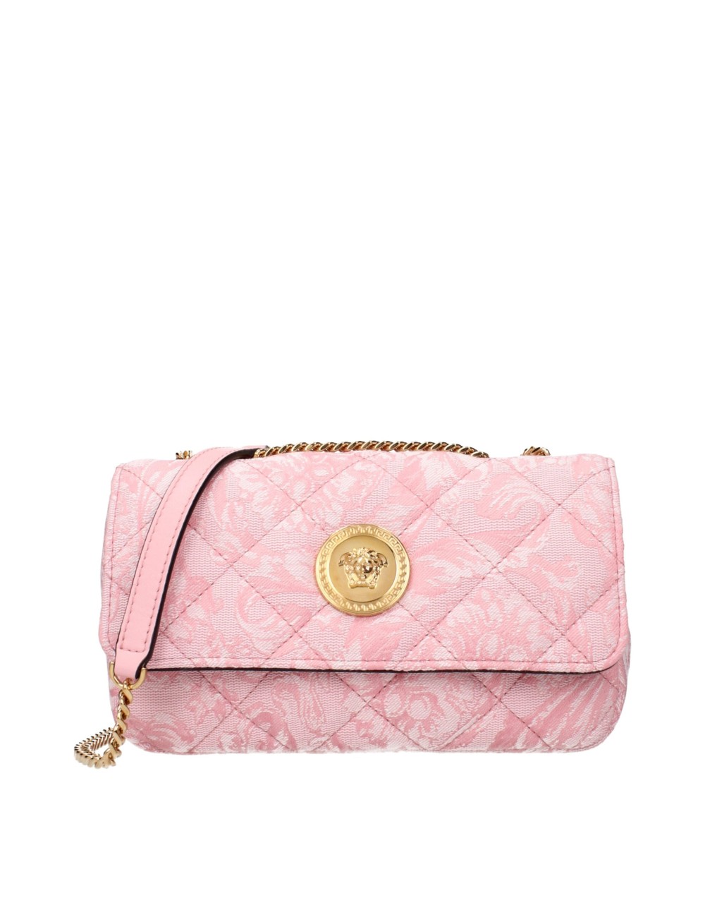 VERSACE SAC PORTÉ ÉPAULE FEMME TISSU ROSE