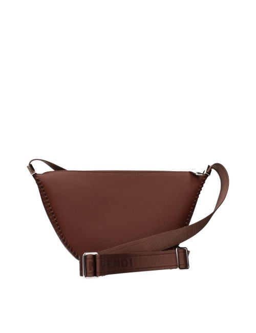Fendi Brown Leather Crossbody Bag