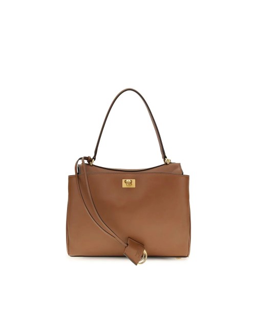 Sac Balenciaga Rodeo Marron Cuir de Veau