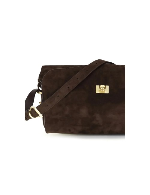 Sac Balenciaga Le 7 Medium Marron Cuir de Veau