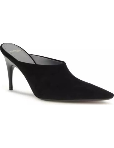 Escarpins Balenciaga Duchesse 90 en Daim Noir Made in Italy
