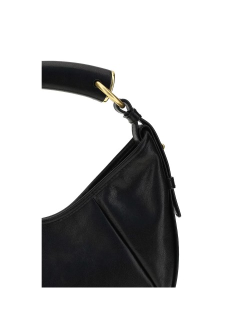 Saint Laurent Black Calf Leather Bos Taurus Shoulder Bag