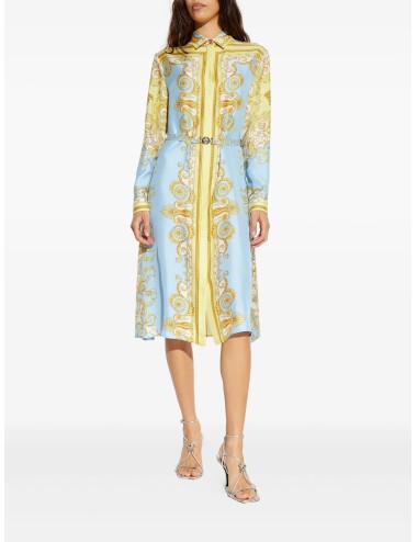 Versace robe mi-longue à boucle Medusa