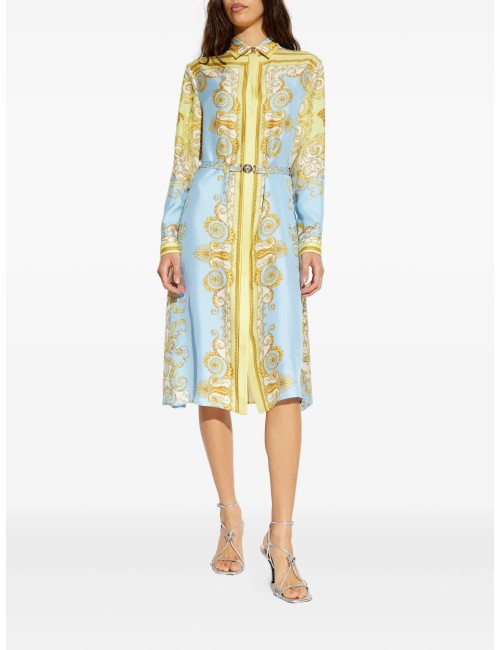 Versace robe mi-longue à boucle Medusa