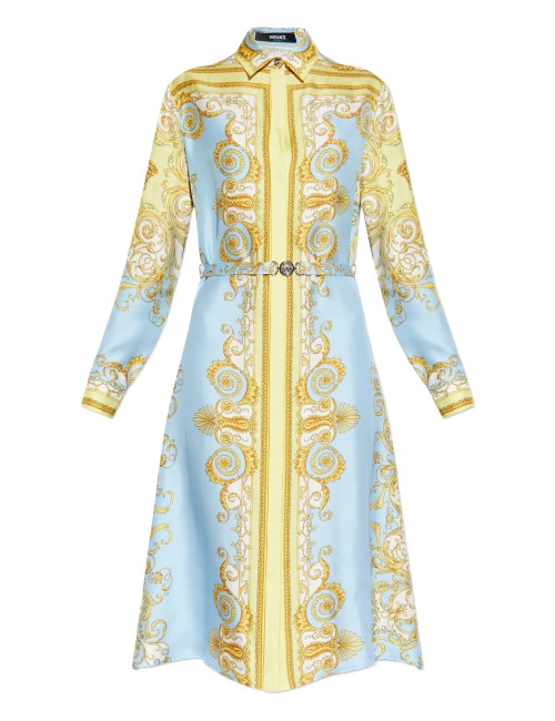 Versace robe mi-longue à boucle Medusa