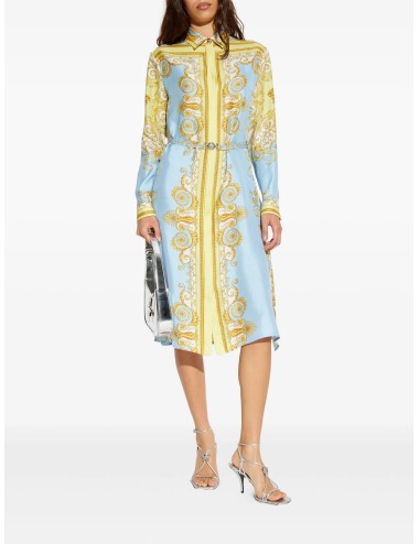 Versace robe mi-longue à boucle Medusa