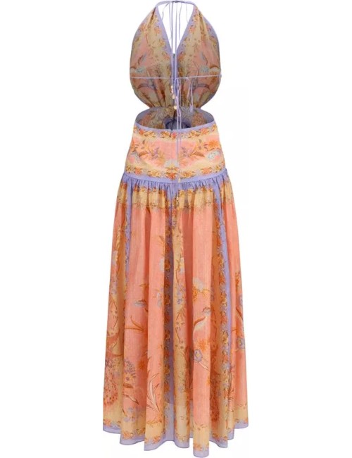 Robe Zimmermann Indra Plunge Halter Maxi Dress