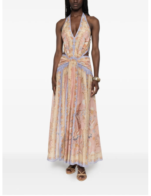 Robe Zimmermann Indra Plunge Halter Maxi Dress