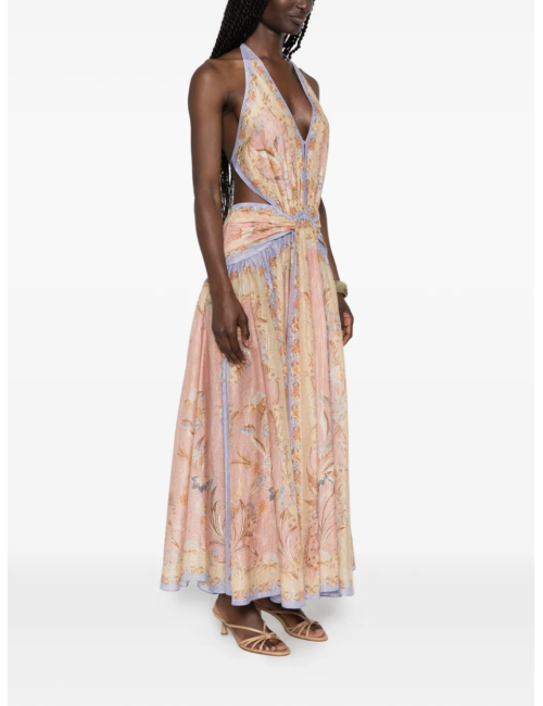 Robe Zimmermann Indra Plunge Halter Maxi Dress