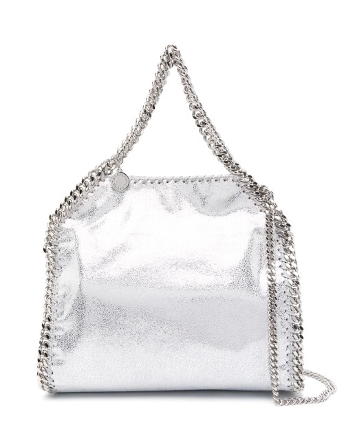STELLA MCCARTNEY SAC CABAS FALABELLA FINI MÉTALLISÉ ARGENT