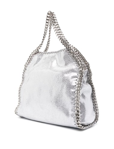 STELLA MCCARTNEY SAC CABAS FALABELLA FINI MÉTALLISÉ ARGENT