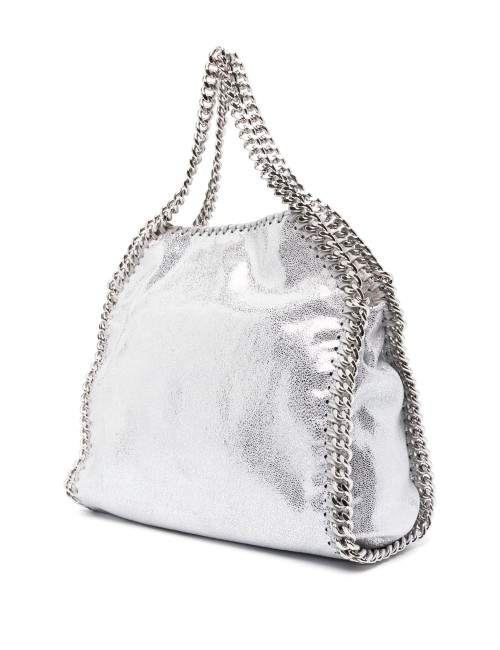 STELLA MCCARTNEY SAC CABAS FALABELLA FINI MÉTALLISÉ ARGENT
