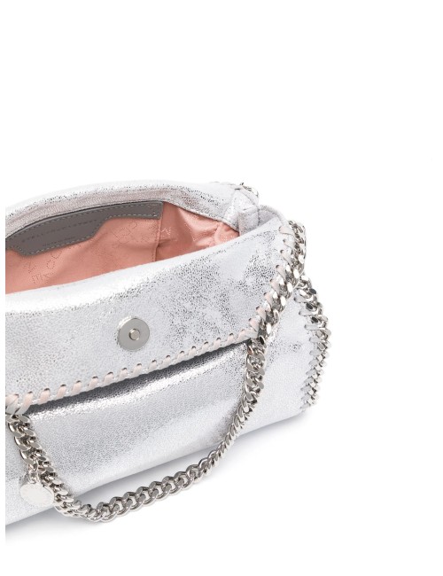 STELLA MCCARTNEY SAC CABAS FALABELLA FINI MÉTALLISÉ ARGENT