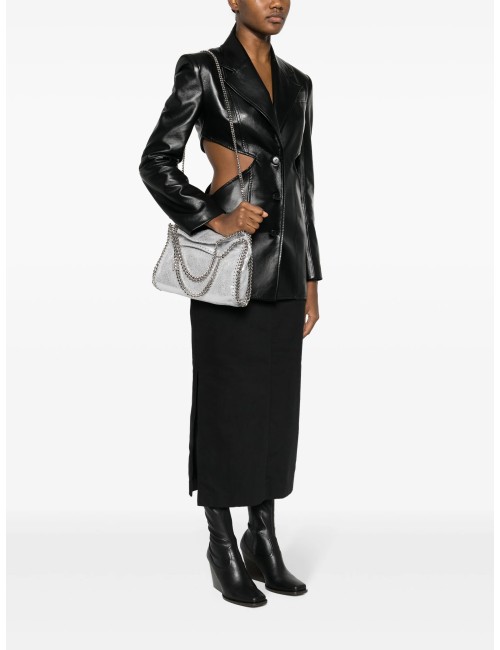STELLA MCCARTNEY SAC CABAS FALABELLA FINI MÉTALLISÉ ARGENT