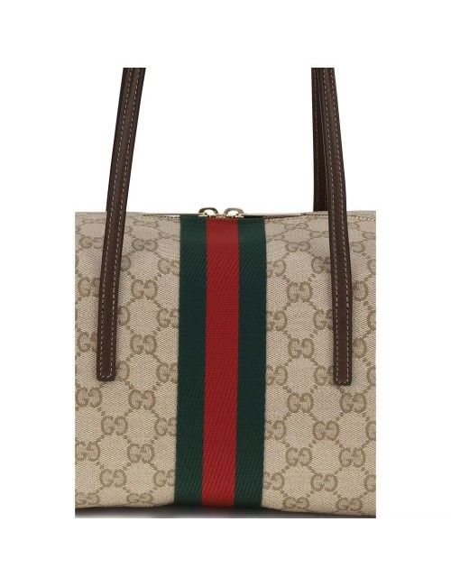 Sac Gucci beige en tissu - sac de luxe femme élégant