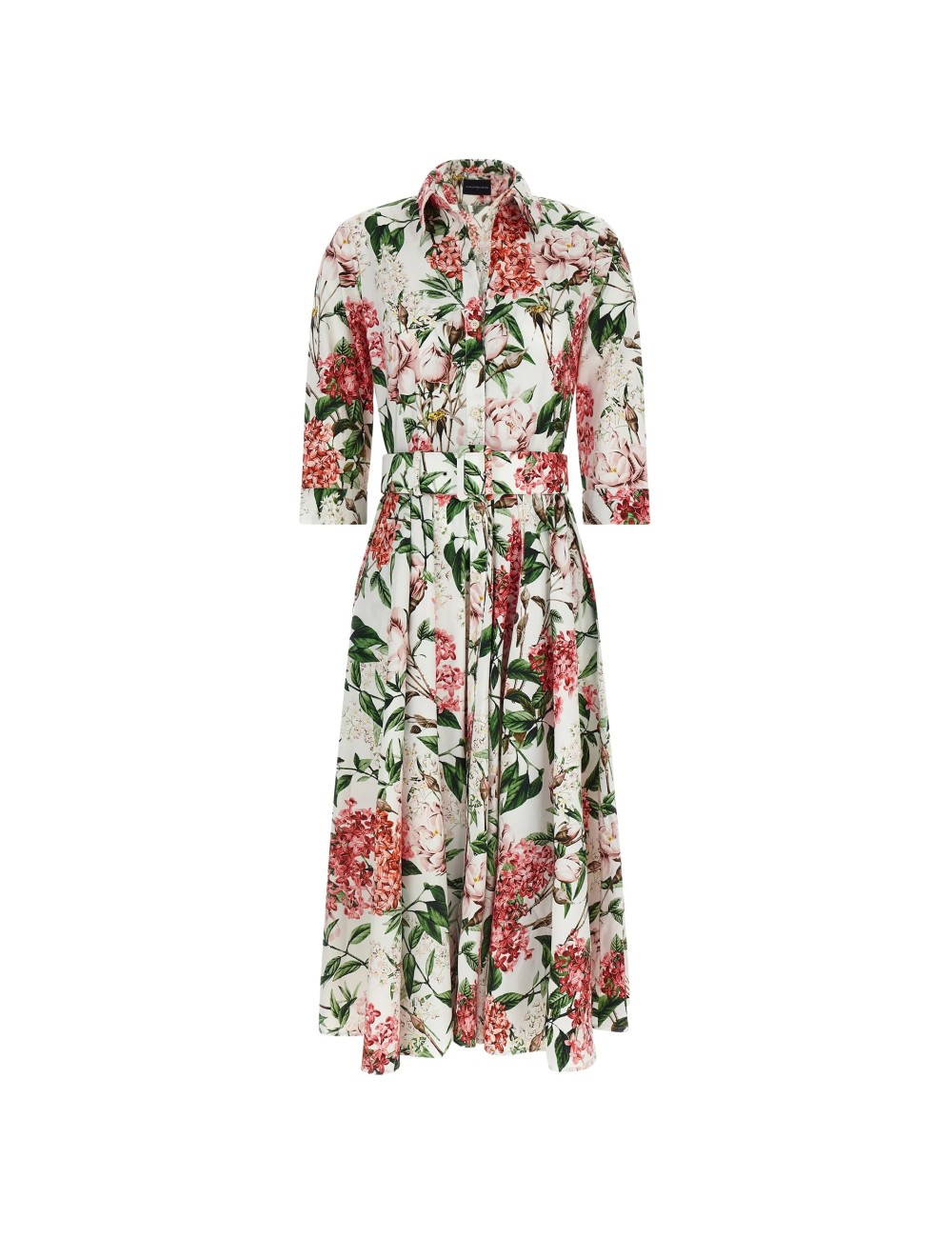 Robe Samantha Sung à fleurs ceinturée