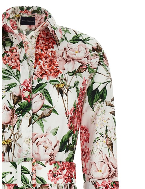 Robe Samantha Sung à fleurs ceinturée